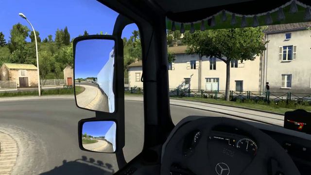 ETS2 - Ep.66 | Cueno (I) – Rosans (F) | Actros MP3 V8 Stock Raw Sound, Beautiful Countryside Roads