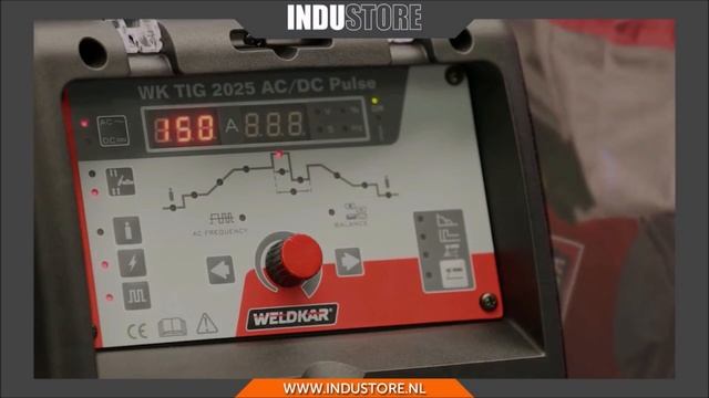Industore: Lasapparaat Weldkar TIG 2025 AC-DC Pulse - Multifunctionele Inverter