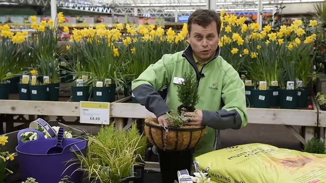 How To Make A Spring Themed Hanging Basket  - Haskins How To #1