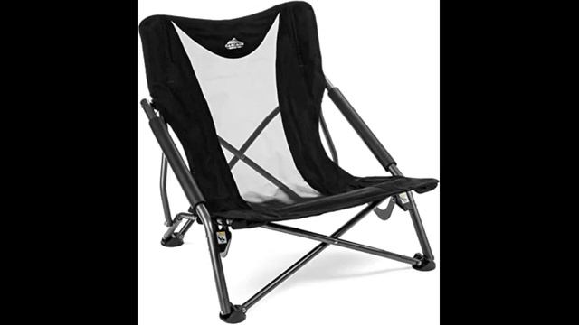 Cascade Mountain Tech Camping Chair   Low Profile Folding Chair For Camping, Beach, Picnic, Barbequ