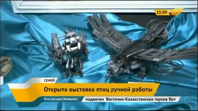 В Семее открыта выставка птиц ручной работы