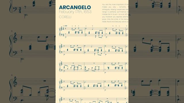Arcangelo Corelli's Melody February 17th, 1653 [My Melody APP]