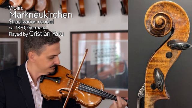 Markneukirchen Strad Model Violin, C. 1870, GERMANY / Cristian Fatu / At The Metzler Violin Shop