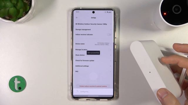 Xiaomi Mi Wireless Outdoor Security Camera 1080p - How To Turn Off Indoor Receiver Indicator
