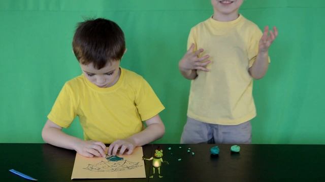 Пластилинография лягушка 2