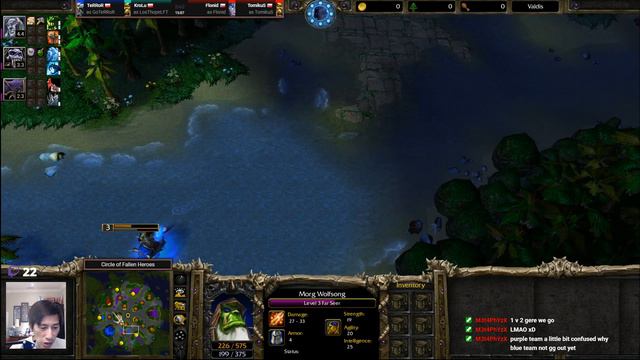 TeRRoR (UD) Krolu (Orc) Vs TomikuS (Orc) Flonid (NE) - WarCraft 3 Nations 2v2 EU Qualfier - WC2946