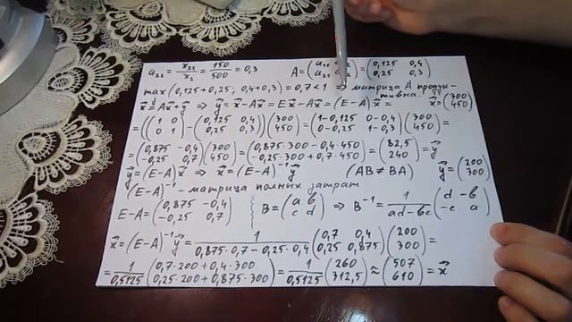 Модель Леонтьева 