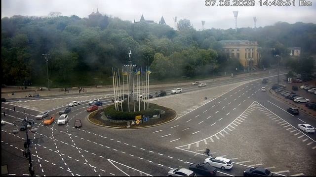 Веб-камера Киев Европейская площадь + Майдан 2023 05 07