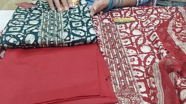 Batik Print Jam Cotton Suits  With  Pure Dupatta#suits #subscribe #viral