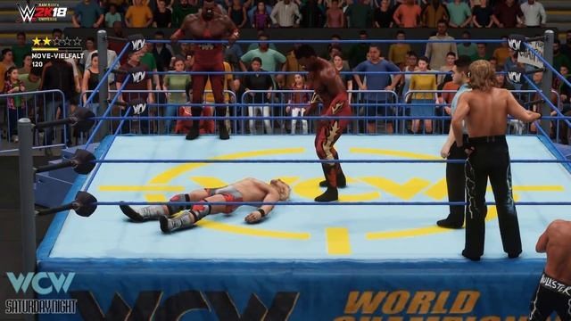 WWE2K18 GAMEPLAY: Harlem Heat VS. NWo (Disciple & Jarrett) [incl. Mods]