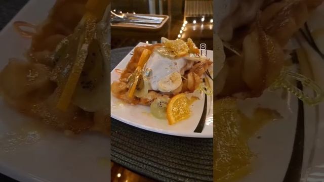 Гонконгские вафли с мороженным в Папином доме.  #shortvideo #subscribe#алмалык #мороженное#лето