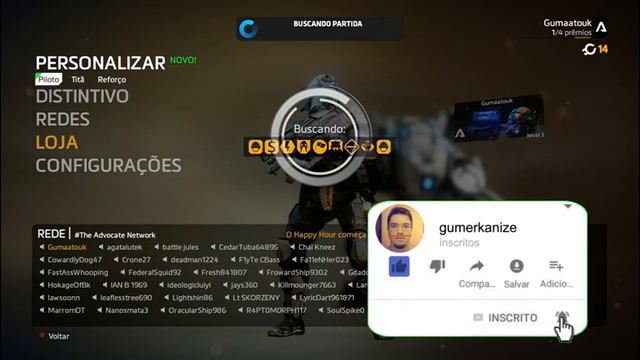 TITANFALL 2 - GANHE 21 DE VALOR LÍQUIDO- 50 PONTOS NA SOLICITAÇÃO SEMANAL DO XBOX GAME PASS ULTIMAT