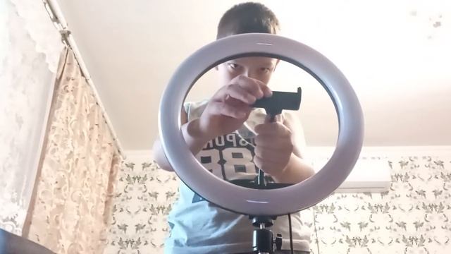 обзор RGB кольцевой лампы 33 см