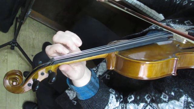 Вышли в поле косари . Скрипка . Техника игры . Фрагмент . Канал Сеньор Арсений