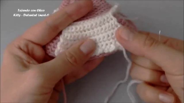 Tutorial Amigurumi Hello Kitty - Delantal (mod-1)