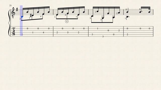 Ejercicio N°9 - José Ferrer Y Esteve (1835 - 1916) Tablature