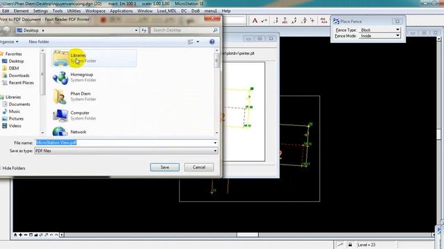 Hướng Dẫn Chuyển đổi Bản Vẽ DGN (MicroSation) Sang File PDF