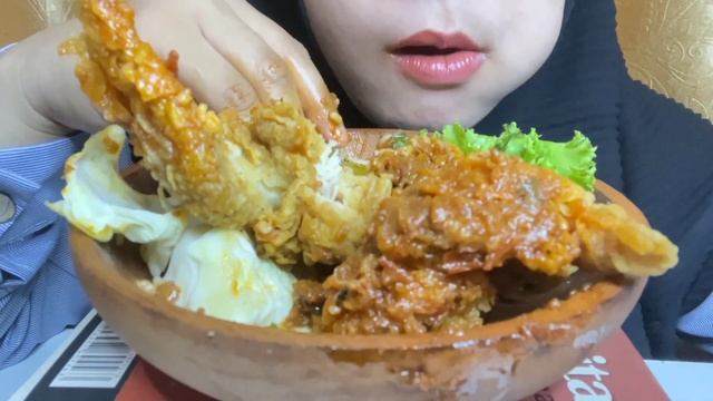 ASMR AYAM CRISPY + SAMBAL CUMI PETE, MANTEUP DAAH !!