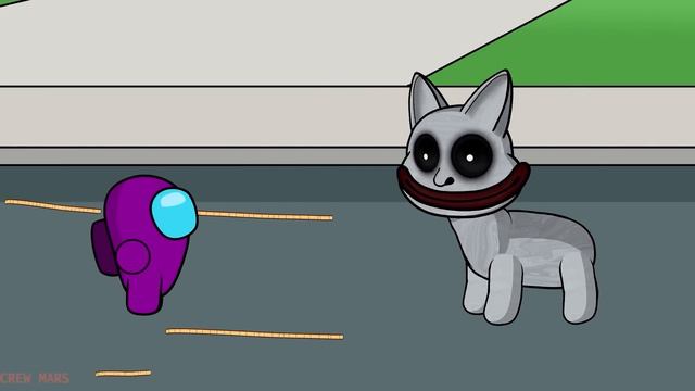 어몽어스 vs Cursed Giant Pacman - Crew Among Us Funny Animation Cartoon
