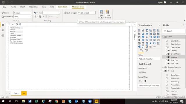 Creation Of Sales Dashboard Using DAX And Time Intelligence In Power BI.