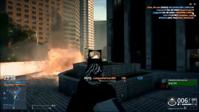 BATTLEFIELD HARDLINE #001 - JustForFun - Sequência De 9 Kills De Pistola No TDM