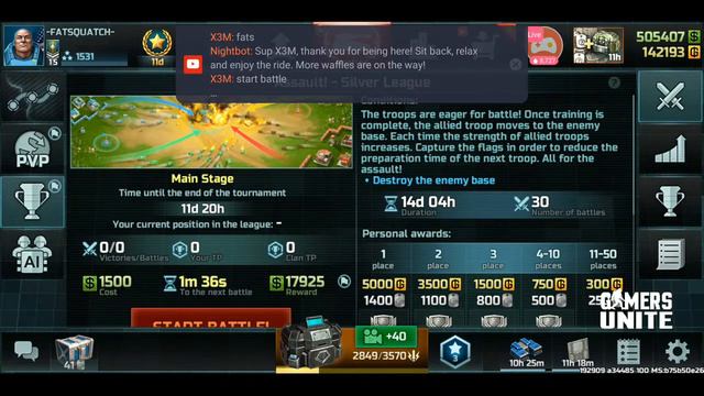 LIVE Art Of War 3 Action With FATSQUATCH - Mobile RTS Game Created By @AOW3RTS