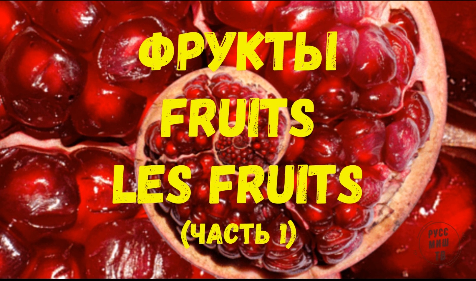 FRUITS In Russian. Les FRUITS En Russe.ФРУКТЫ на русском. He Is Eating. Он ест, она ест, мы едим.