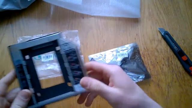DVD-ROMSATA13PINUSB адаптер слот под второй диск Посылка из Китая