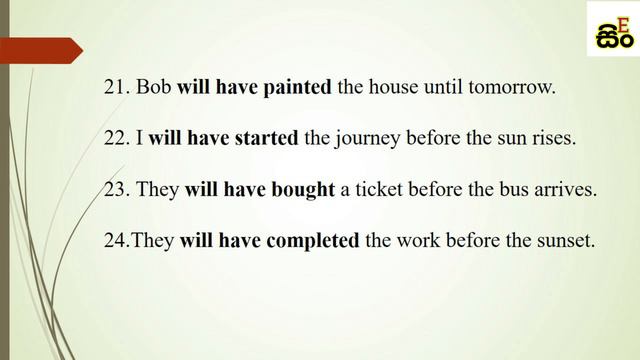 How To Learn English In Sinhala | Most Common English Words  | Future Perfect Tense 50 Examples