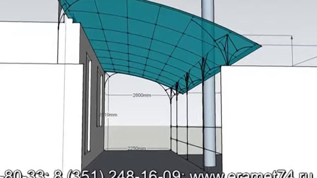 беседки и козырьки из поликарбоната в Челябинске 11