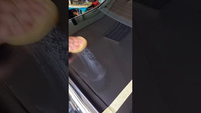 До и после! ручная полировка чёрного цвета