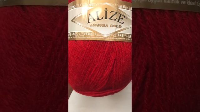 Подробный обзор пряжи Alize Angora Gold(Полушерсть с ангорой) №106 Красный