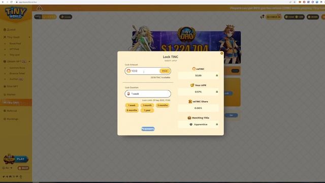 Крипто игра Tiny Kingdom - Халява в Check In и врыв со 150$