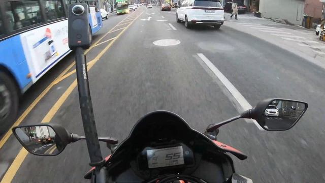 바이크 헬멧용 탈부착식 카메라마운트 Attachable Camera Chin Mount For Helmet 사용방법과 부착 후 주행영상 POV