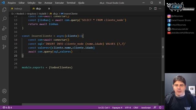 Node com banco MySQL - módulo mysql2 P2-A Node e MySQL - Curso de Node - Aula 09
