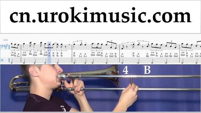 长号教学 Fall Out Boy - Heaven's Gate 指法谱 Um-ih791