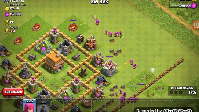 450 GEMS YAY!!!!!!!! AND 1250 TROPHIES Clash Of Clans