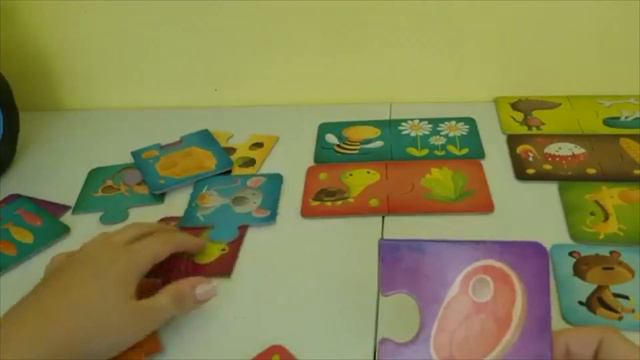 What Do Animals Eat? Educational Puzzles For Toddlers.