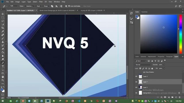 Simple Book Cover Design Using Photoshop | Pen Toolதமிழில் |