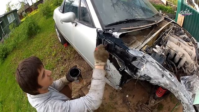 LaGarage Эпизод 10 (Mazda Mx-5 Miata пескоструй и покраска,Nissan Skyline красим диски)