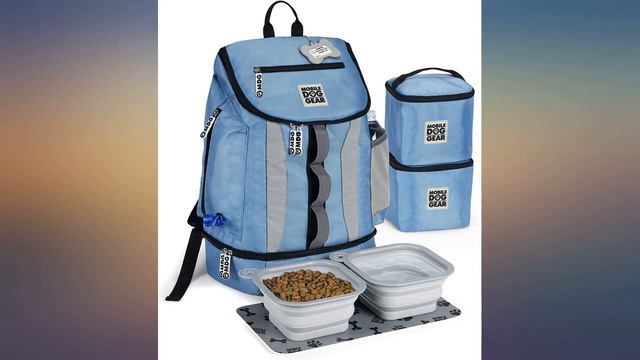 Mobile Dog Gear, Dog Travel Bag, Drop Bottom Week Away Backpack For Medium And Review