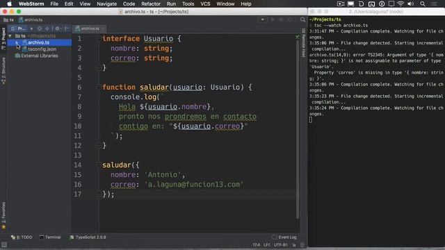 Aprende TypeScript - Las Interfaces