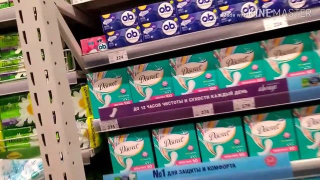 Ассортимент прокладок, ежедневок и тампонов в Lamel и Spare