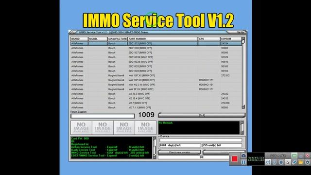 IMMO SERVICE TOOL V1 2 PIN Code and Immo off  Works without Registration rooven1