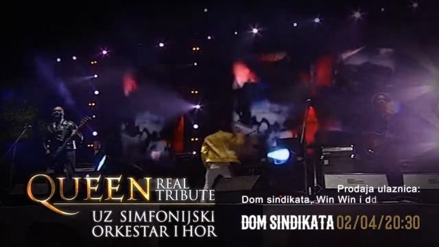 QUEEN Real Tribute SYMPHONY - Dom Sindikata 02.04.2017. TV Reklama