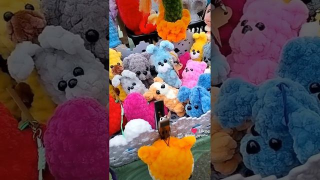 Милые игрушки из плюшки