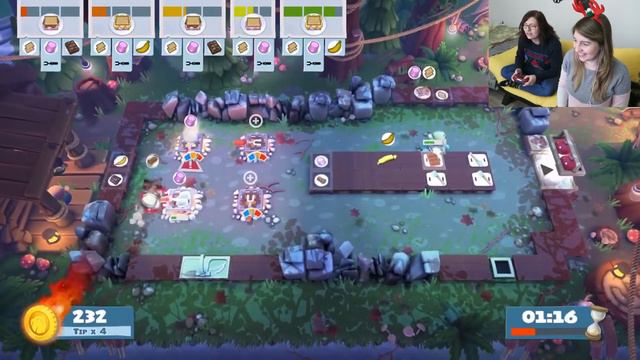 Overcooked 2 (PS4) CZ Ukázka DLC |R-e-n + Hanka|