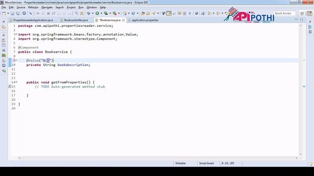 6. MICROSERVICE : PART-I How To Read The Values Form Application.Properties In Spring Boot Project