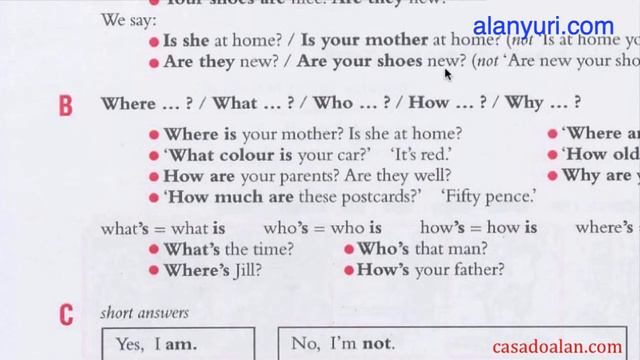 Grammar 2 - Am Is Are (questions) - Aula De Inglês - Aprender Inglês Sozinho é Possível