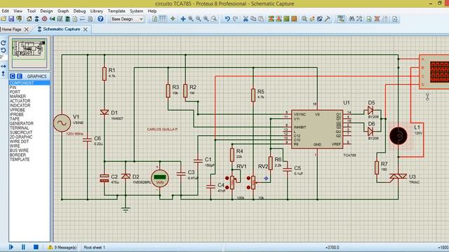 TCA785 Simulación En Proteus